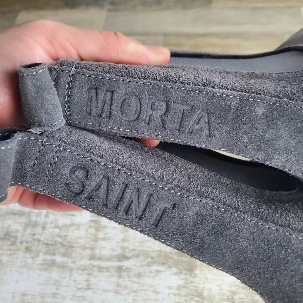 Saint Morta Nomad Mens Chelsea Boot Sz 9 Gray Suede Elastic Panels Slip On Ankle